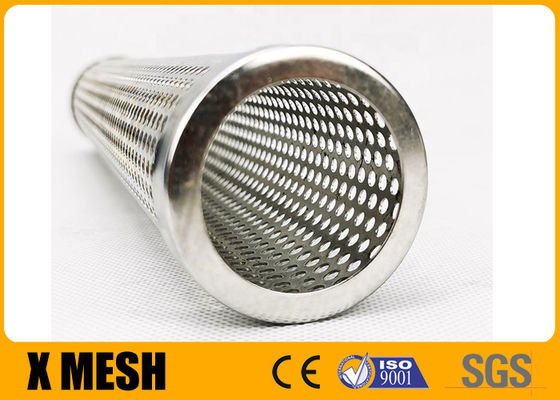 metal perfurado Mesh Filter de 2.5mm 201 304 316 de aço inoxidável com punho